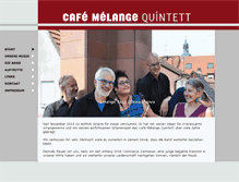 Tablet Screenshot of cafe-melange.de